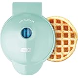 Dash DMW001AQ, Mini Waffle Maker Machine for Individuals, Paninis, Hash Browns, & Other On the Go Breakfast, Lunch, or Snacks