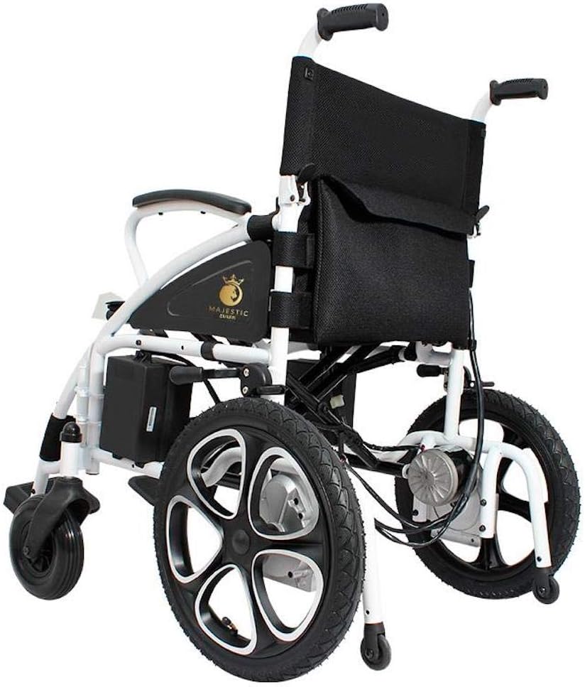 2021 Updated Electric Wheelchairs Silla de Ruedas Electrica para Adultos Airline Approved Transport Friendly Lightweight Folding Electric Wheelchair for Adults by Comfy Go (White): Health & Personal Care
