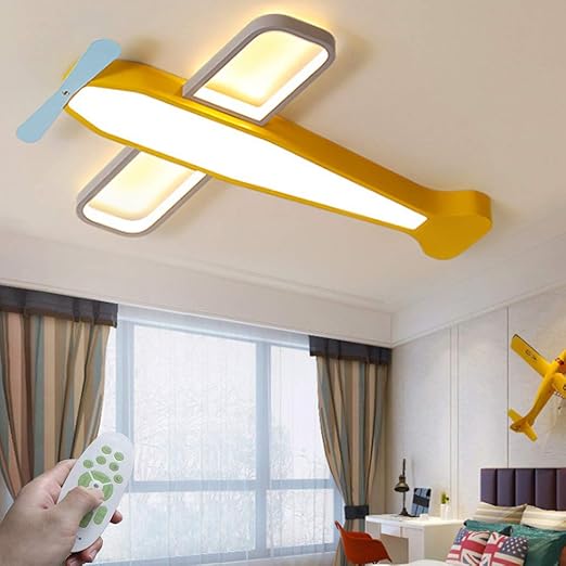 Deckenleuchte Für Kinder Kinder Cartoon Deckenleuchte Gelb Flugzeuge
