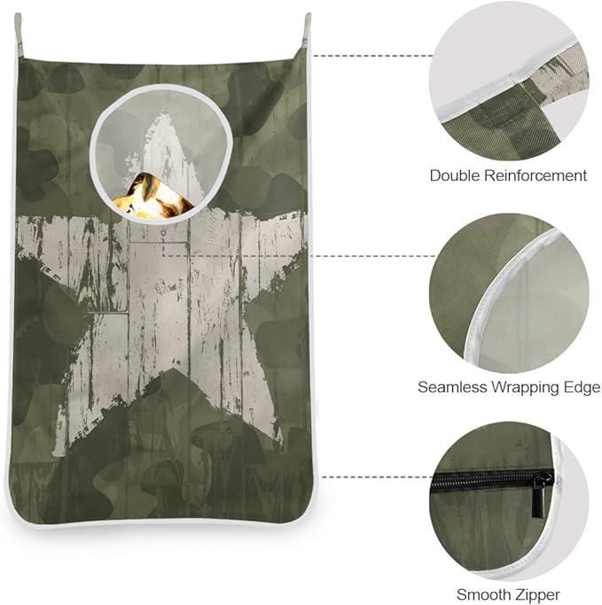 KIMDFACE Bolsa de Tela Oxford para Ropa Sucia Que se cuelga en Las