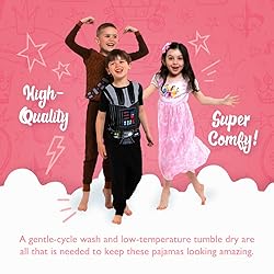 Disney Girls' Princess 3-Piece Loose-Fit Pajamas