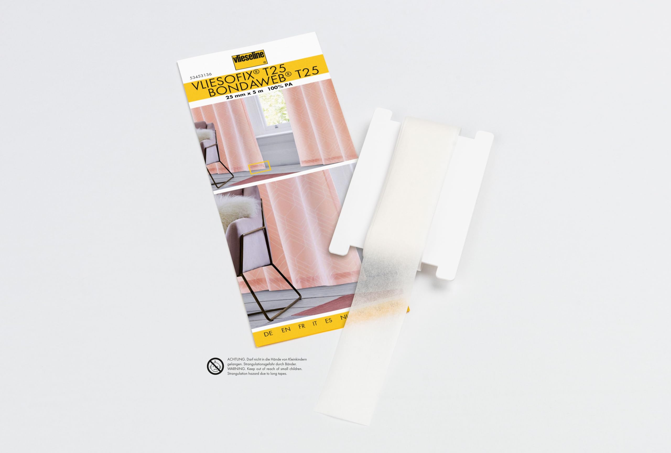 Vilene 5 m x 25 mm Wide Bondaweb Slit Reel Tape