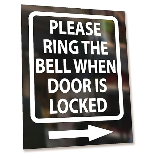 Please Ring The Bell When Door Is Locked Sticker Amazon.co.uk Handmade
