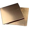 Copper Plate Sheet T 3mm x W 100mm x L 150mm, 1Pcs C110 99.9% T2 Pure Metal Copper Sheets Plates for Jewelry Crafts Repairs Electrical DIY