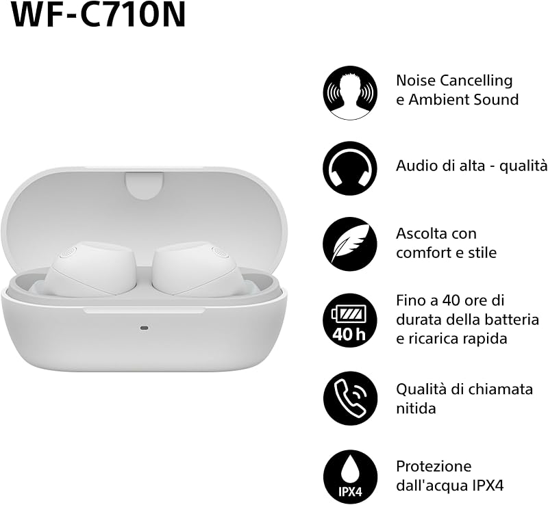 WF-C710N Auricolari Wireless con Cancellazione del Rumore