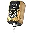 Tattoo Power Supply - Ambition Kuark Mini Wireless Portable RCA Tattoo 2400mAh Lithium Battery Pack with LED Digital Display for Rotary Tattoo Machine