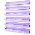YMVV 6 Pack Nail Polish Wall Mounted Shelf,15 Inch Nail Polish Floating Shelves for 66-90 Bottles Multi-Purpose,Ideal Gift, Great Display for Salons Retailers,Purple