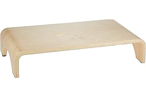 EARTHLITE Wooden Step Stool - Beautiful Finish, Large Surface, Strong & Stable Bed Step, Foot Stool, Massage Step-Up (4" or 7")