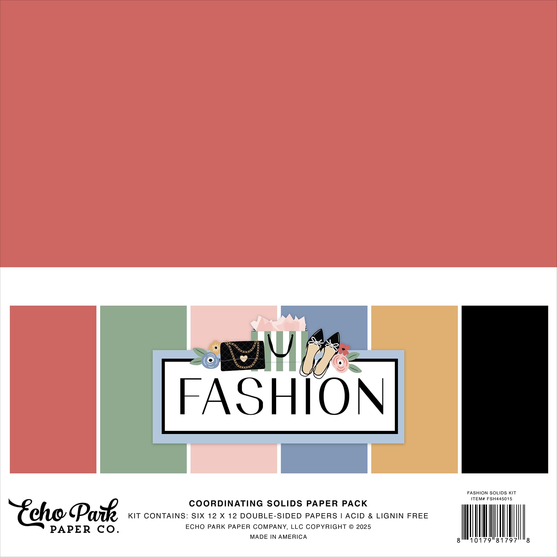 Photo 1 of Echo Park Paper Fashion Solids Kit, Various