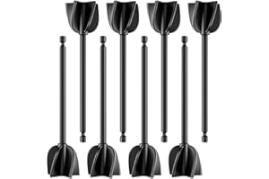 ISTOYO Resin Mixer Paddles, Epoxy Mixer Attachment for Powerful Mixing, Reusable Paint Mixer, Paint Stirrer Drill Attachment for Resin, Silicone Mixing (Included 8 Pcs)