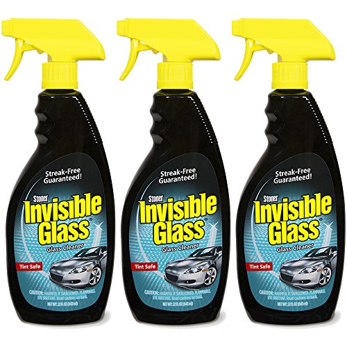 Invisible Glass 92164-3PK Premium Glass Cleaner 22-Ounce Bottle, 66 fl. oz, 3 Pack