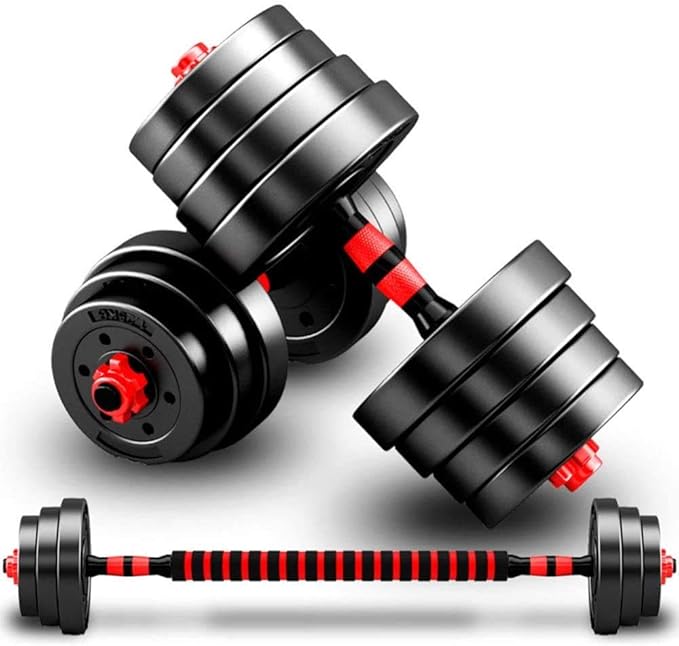 Adjustable Dumbbells Barbell Set 2 In 1, Workout Bench 15/20/30KG