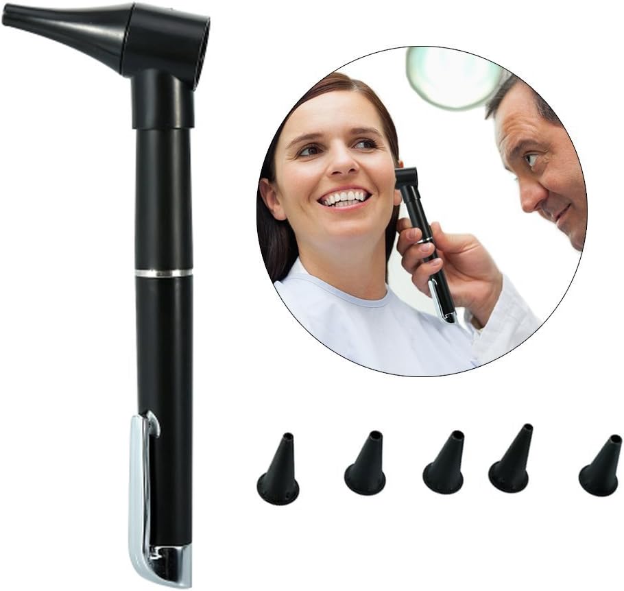 Ear Care Penlight, 2 pcs Diagnostic Penlight Otoscope Ear Care Magnifying Lens Clinical