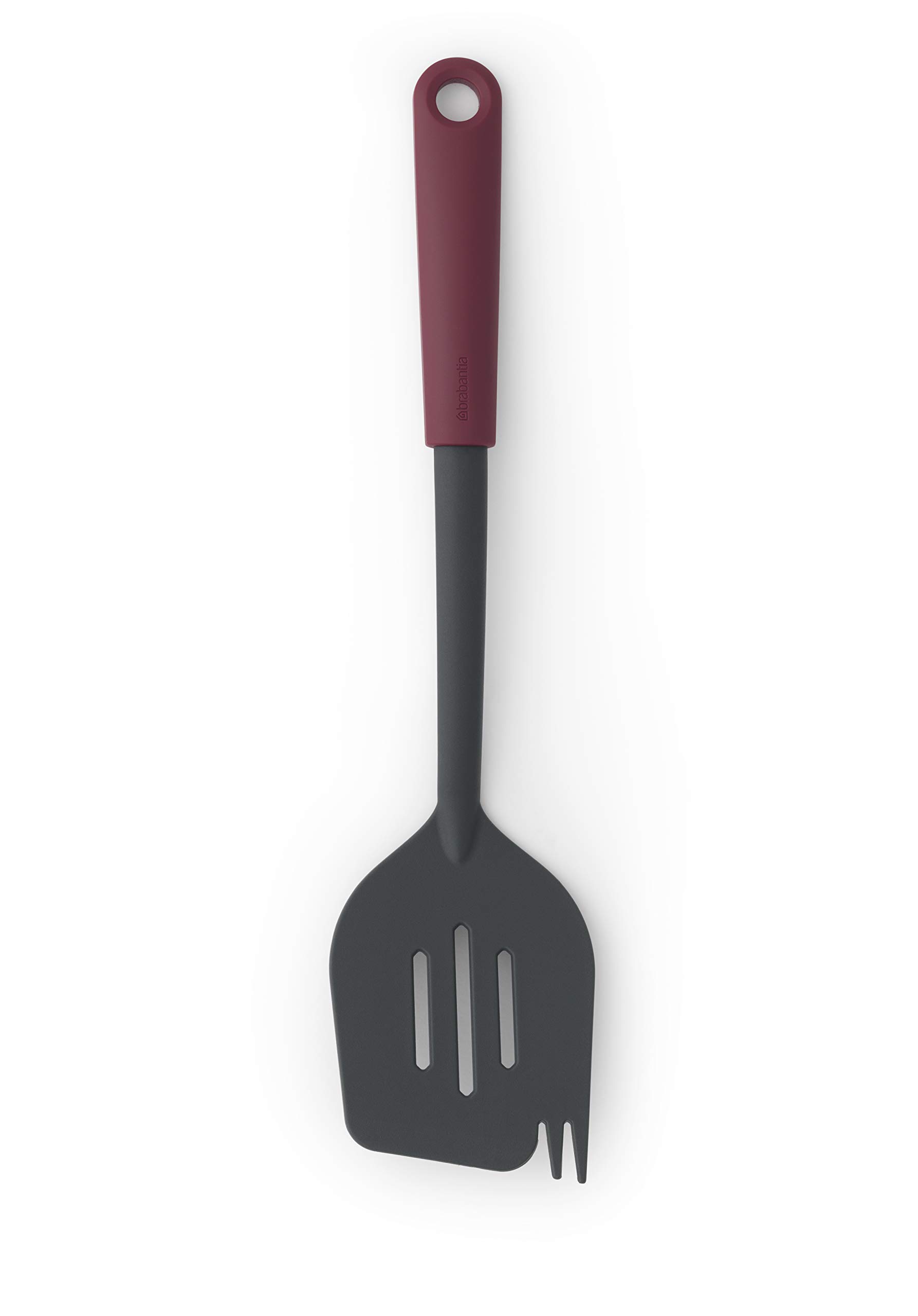Brabantia 122781 Tasty+ Spatula Plus Fork, Aubergine Red