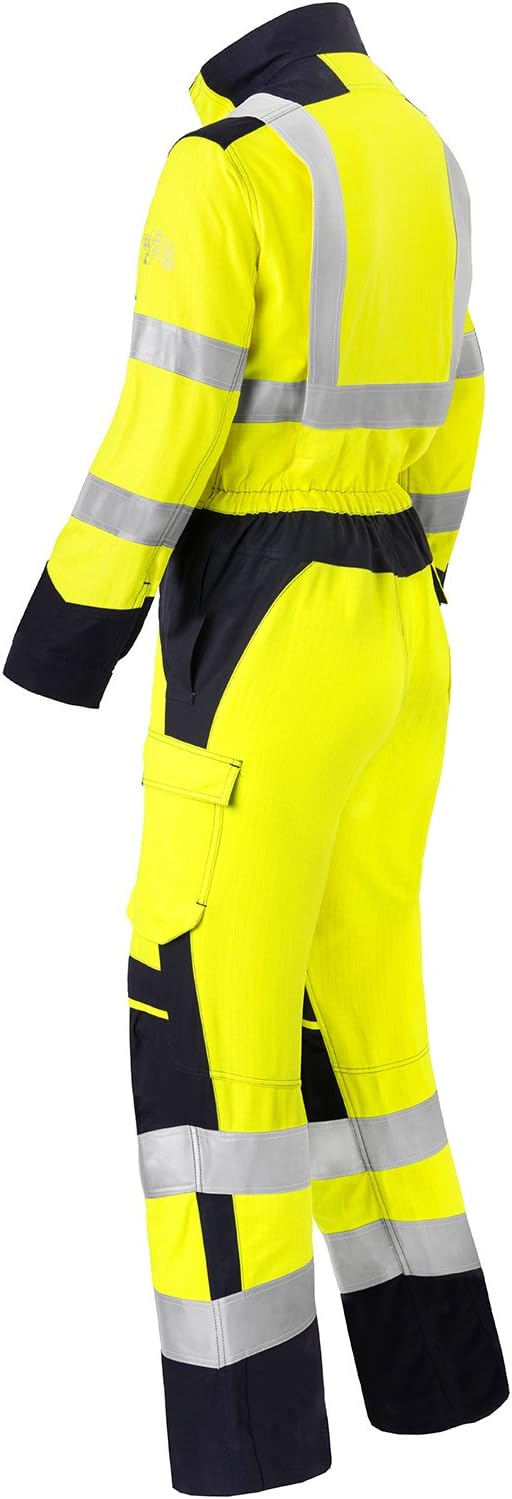 Havep 20251.3ZCB7H-44 "Multi Shield 20251" Overall, Fluorescent Yellow/Navy Blue, Size 44 - Image 3