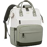 LOVEVOOK Laptop Backpack for Women, 17 Inch Work Business Backpacks Purse With Large Capacity, Waterproof Nurse Bag College Bookbag for School, Waterproof Casual Daypack for Travel