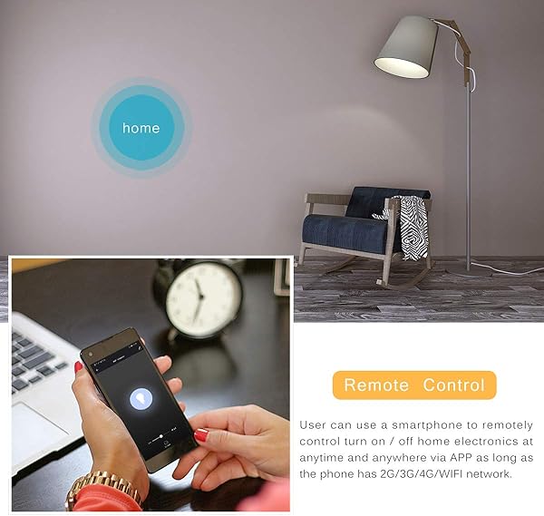 1 Pack WIFI Dimmschalter FORNORM Smart Lichtschalter Dimmbar 2000W Kompatibel mit Amazon EchoAlexa und Google Home APP FernbedienungTimerCountdownSpeicherfunktion 24 GHz fr Android iOS