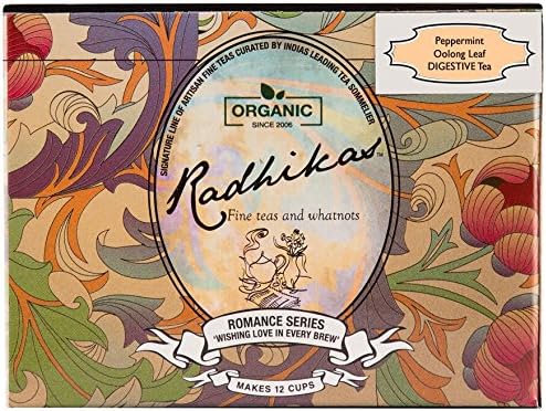 Radhikas Fine Teas and Whatnots - DIGESTIVE China Jasmine Oolong Leaf, 100% Natural Teas, Full of Antioxidants, Weight Management, Loose Leaves Sparkling Oolong Tea, High Mountain Tea, Herbal Infusion, Aromatic Jasmine Flowers, Jasmine Green Tea Immunity Booster, 50 gm - Makes 25 Cups of Tea
