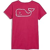 Vineyard Vines Womens Garment-Dyed Vintage Whale Short-Sleeve Pocket Tee