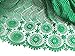 KENLACE 5 Yards/Lot African Lace Fabric Swiss Voile Lace Emboridery French Mesh Lace Fabric Material (Green)