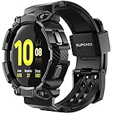 SUPCASE for Samsung Galaxy Watch 5 44mm Band with Case (Unicorn Beetle Pro), [Military-Grade Drop Protection] Rugged Men Cover with Adjustable Strap Band for Samsung Galaxy Watch 5 / 4 44mm, Black