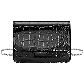 LJCZKA Mini Crossbody Bags for Women y2k Small Square Purse with Chain Strap Clutch Evening Handbags for Dressy, Prom, Party