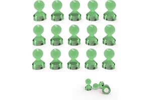 Ant Mag Magnetic Push Pins Strong Push Pin Magnets for Fridge Whiteboards Calendars Maps in School & Office Pack of 18 Green