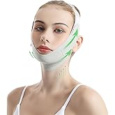Reusable Facial Lifting Belt, V Line Lifting Mask with Chin Strap for Sleeping, Jaw Exerciser V-Shaped Double Chin Reducer, Jawline Shaper with Adjustable Straps