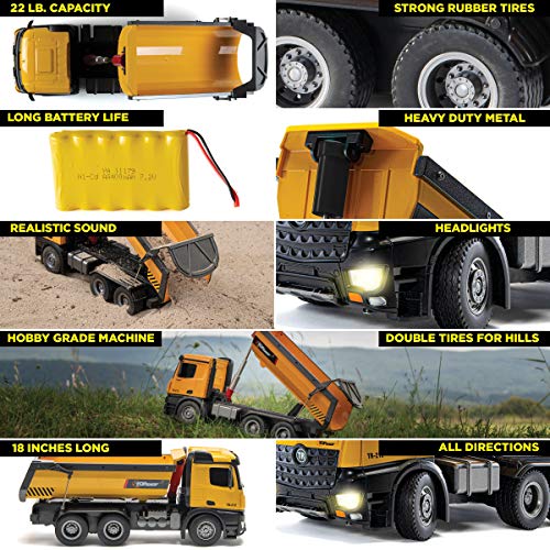 Top race remote control construction dump truck, rc dump truck