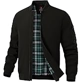 TBMPOY Mens Lightweight Jackets Light Windbreaker Full Zip Casual Work Jacket Golf Business Fall Track Coat with Pockets