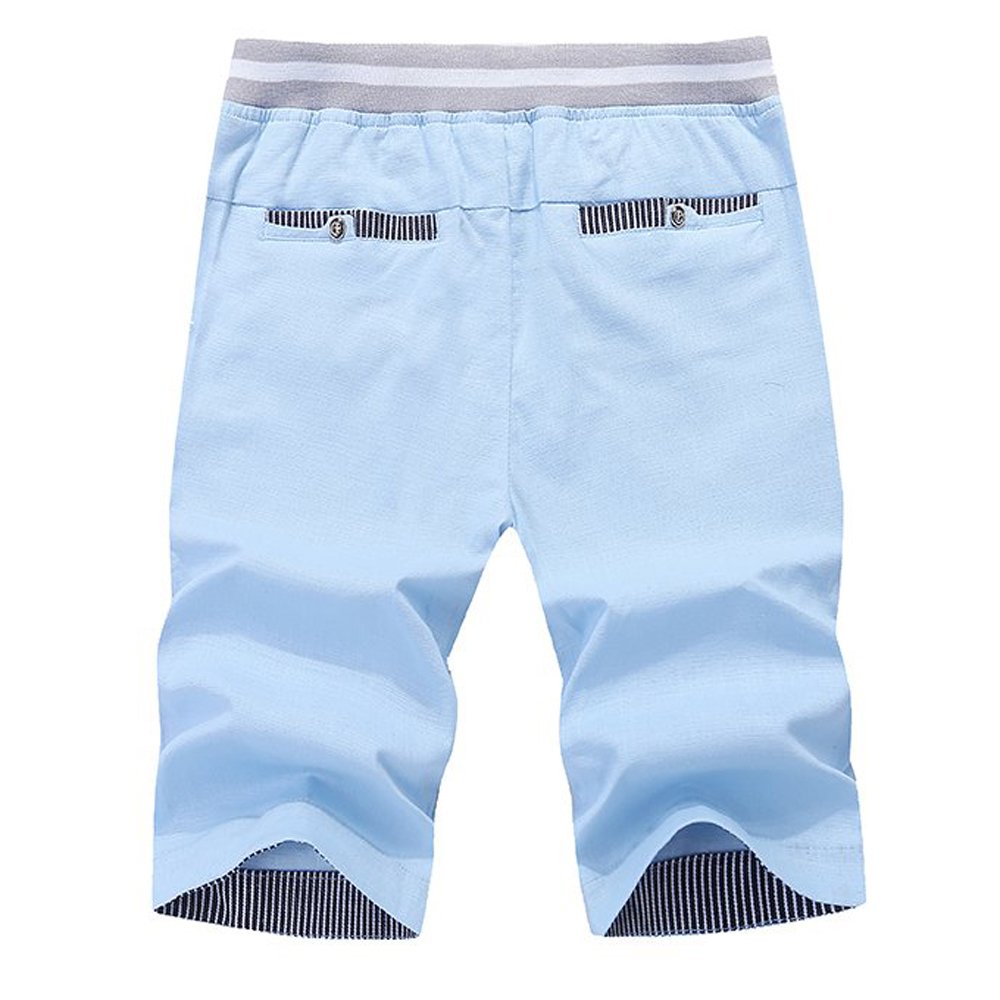 mens shorts with elastic waist and drawstring