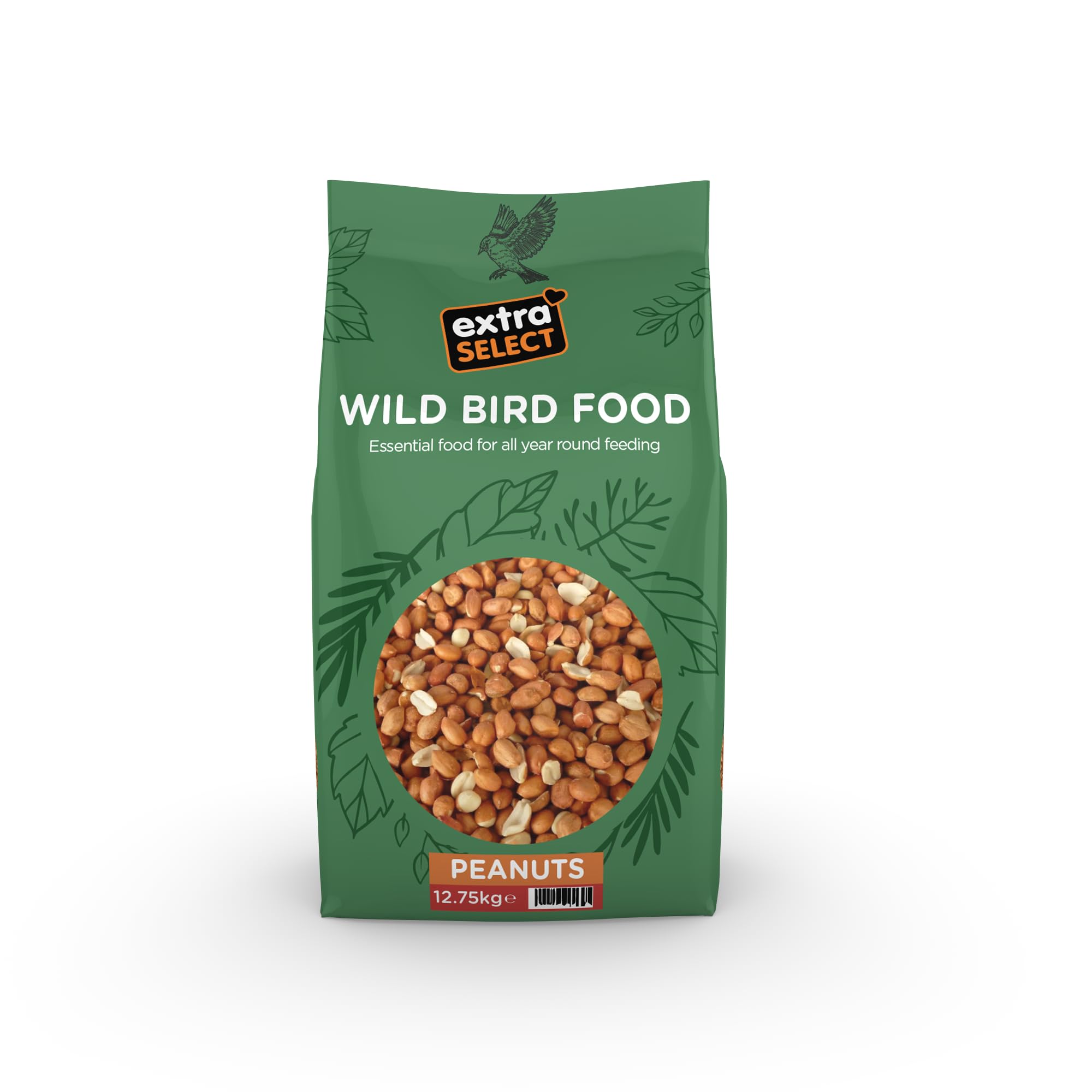 Extra Select Wild Bird Peanuts: High Grade, Protein Rich, Year Round Wild Bird Food Peanuts - Ideal for Winter Feed - 12.75kg