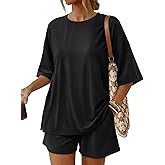 Trendy Queen 2 Piece Summer Set Oversized Top & Loose Fit Shorts with Pockets