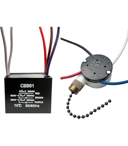 Amazon.com: ZE-208s E89885 3 Speed 4 Wire Fan Switch Ceiling Fan