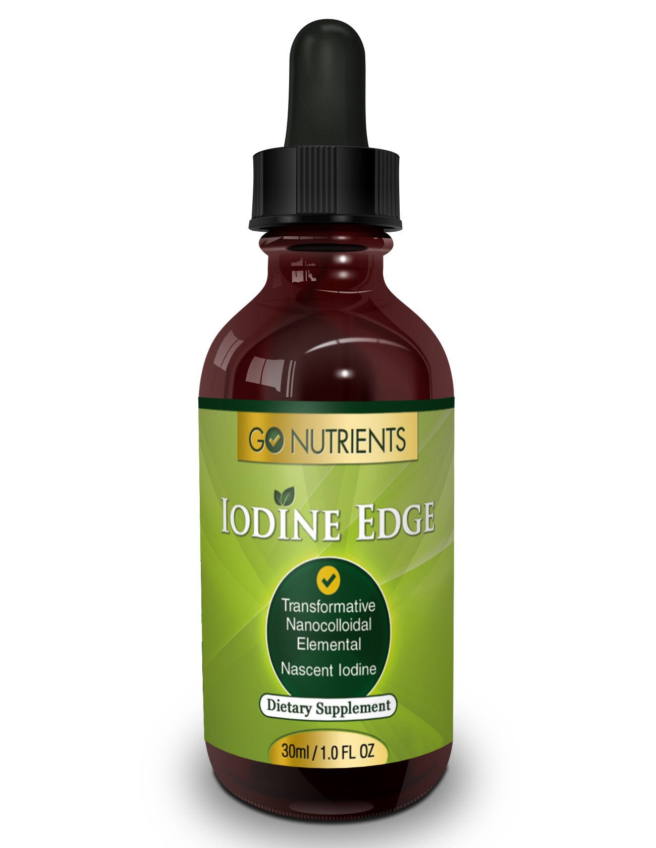 Nascent Iodine Supplement High Potency Liquid Drops for Thyro... Free