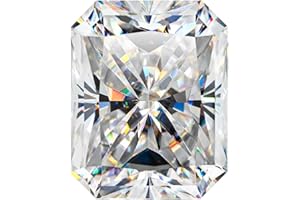 ROY ROSE JEWELRY Star Fire Moissanite Loose Stone Radiant Cut Moissanite Loose Gemstones D/VVS1 Clarity for Pendant, Ring, Stud Earring - Jewelry Making 0.20ct-10ct