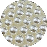 Pinhoollgo 50pcs 20mm Pearl Beads Ivory Round Pearls Acrylic Beads for Jewelry Making DIY Craft Bracelets Necklaces Earrings Vase Fillers Home Wedding Decoration