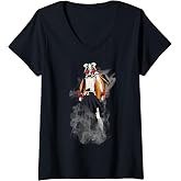 Women's Bleach New Hollow Ichigo Creepy Form Anime V-Neck T-Shirt