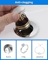 Hibbent Sink Waste Kit Universal Pop Up Chrome view 6