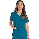 Dickies Women's Scrub Top V-Neck Top with 2 Pockets, Moisture Wicking and 360° Stretch Fabric - DK615