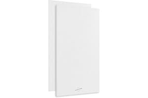 AudioSilk Acoustic Panels, 2 Pack, Large, 46" x 23", Pure White