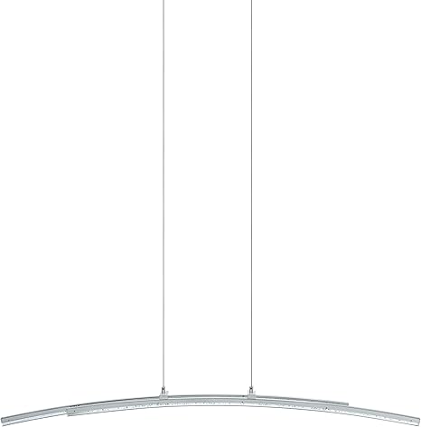Eglo Led Pendelleuchte Pertini 2 Flammige Hangelampe Hangeleuchte Aus Stahl Aluminium Und Kunststoff Esstischlampe Wohnzimmerlampe Hangend In Chrom Transparent Amazon De Beleuchtung