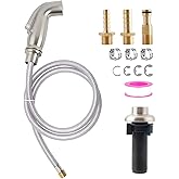 Universal Kitchen Sink Spray Attachment/Hose/Holder Set, Kitchen Side Sprayer Compatible with Moen/Delta Faucet, Kitchen Sink