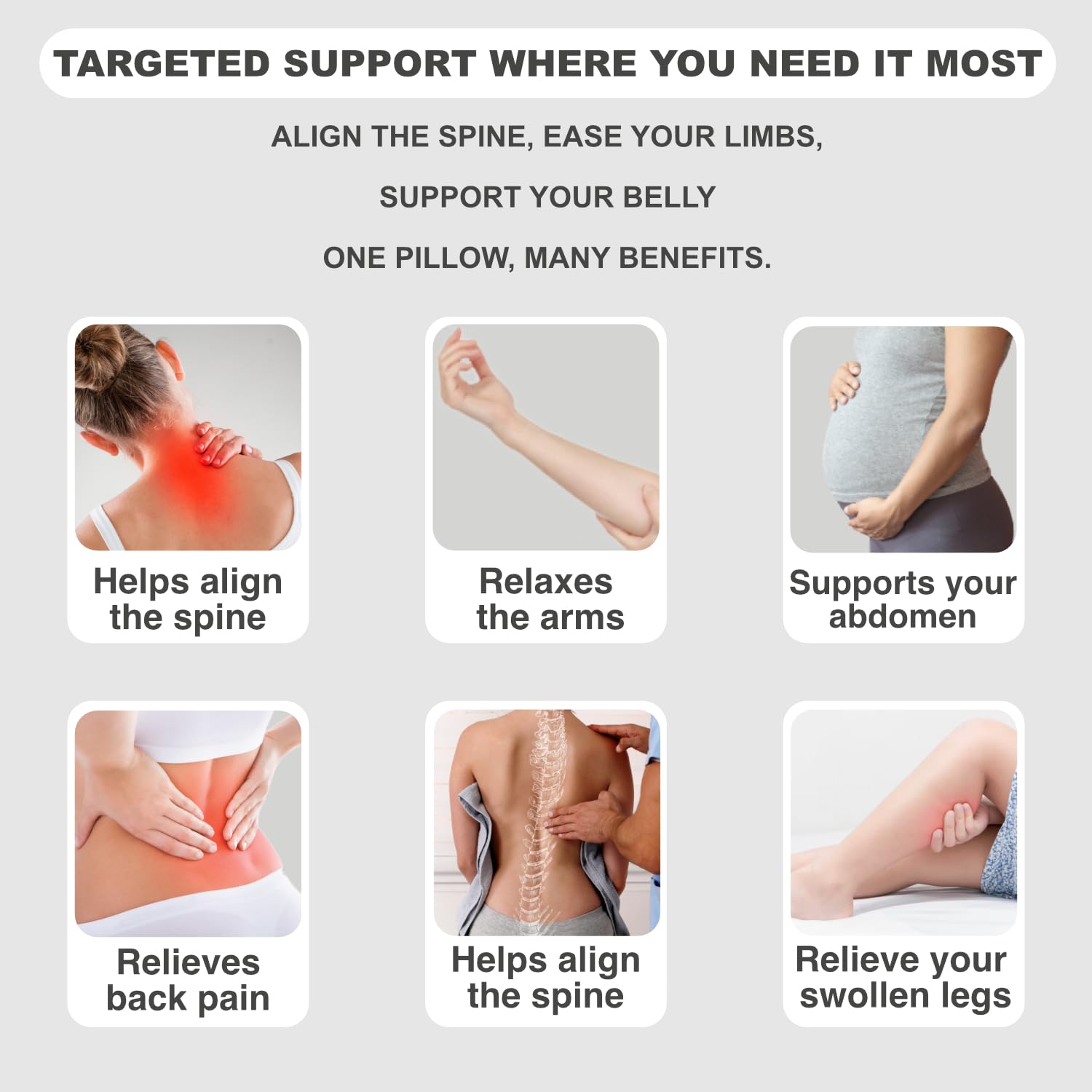 YZCCtixi Pregnancy Pillow for Women - Maternity Pillow for Back Pain Relief & Full Body Support, Soft Sleeping Pillow with Removable Cover for Side Sleepers and Pregnancy