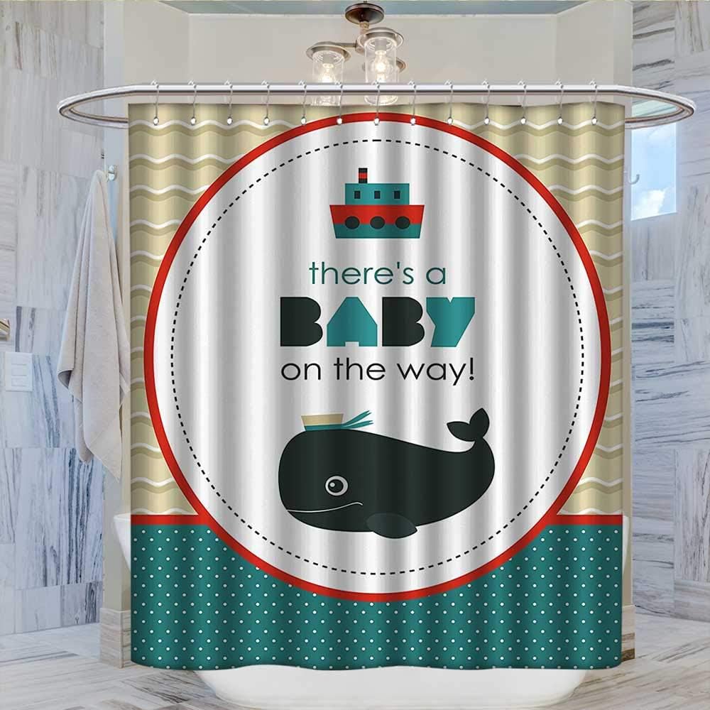 Amazon Anshesix Ahoy Its A Boyunique シャワーカーテン かわいい海賊 子供の宝箱 船に乗った海の背景 イラスト かわいいシャワーカーテン マルチカラー 36 X84 シャワーカーテン ホーム キッチン オンライン通販
