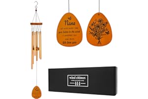 FEELDEAL Gift for Nana from Unique Outdoor Windchimes, Garden Gift Ideas for Christmas & Birthday