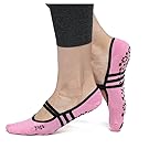 VWH Women Yoga Socks Pilates Non-slip Dance Barre Fitness Anti-slip Socks (pink)