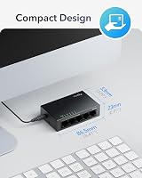 Cudy GS105 5-Port Gigabit Ethernet Switch 1000Mbps Unmanaged Plug Play Metal view 8