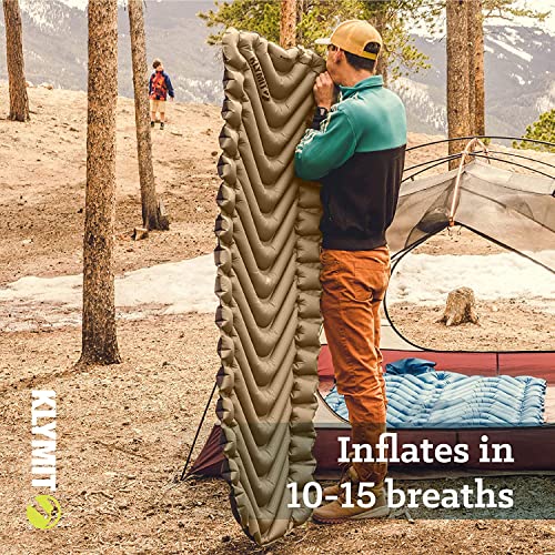 Klymit Insulated Static V Inflatable Sleeping Pad for Camping