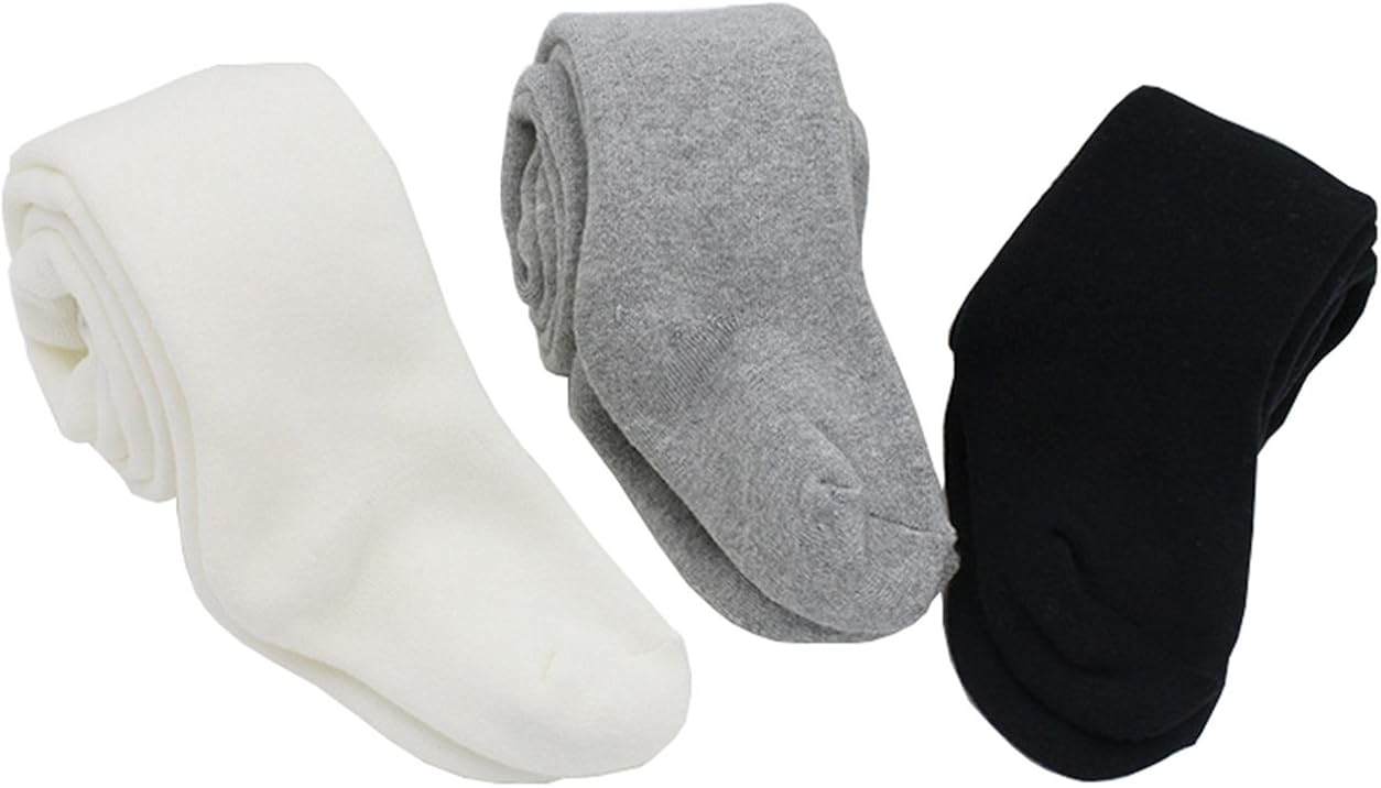 Taiycyxgan Baby Girls Boys Winter Tights 3-Pack Thicken Legging Pants Stocking Pantyhose: Clothing